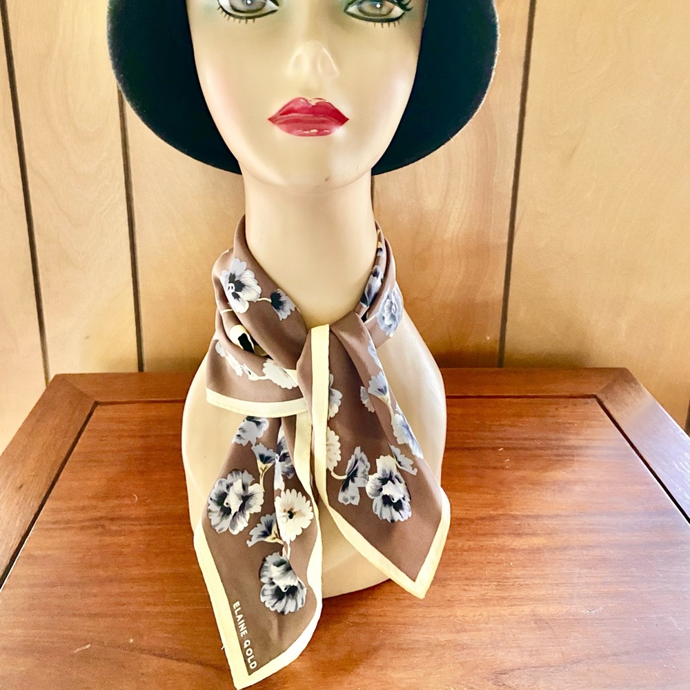 Elaine Gold Vintage Scarf